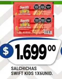 Supermercados Mayor Swift salchichas kids oferta