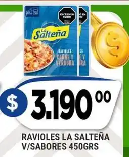 Supermercados Mayor Ravioles la salteña v/sabores oferta