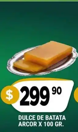 Supermercados Mayor Arcor dulce de batata oferta