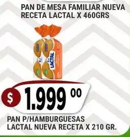 Supermercados Mayor Lactal pan de mesa familiar nueva receta oferta