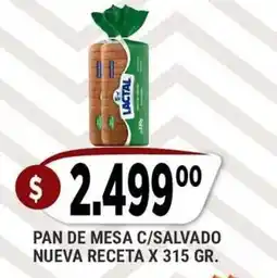 Supermercados Mayor Lactal pan de mesa c/salvado oferta
