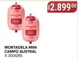 Supermercados Mayor Campo austral mortadela mini oferta