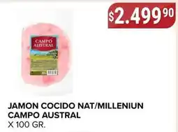 Supermercados Mayor Campo austral jamon cocido nat/millenium oferta