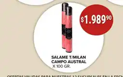 Supermercados Mayor Campo austral salame t/milan oferta