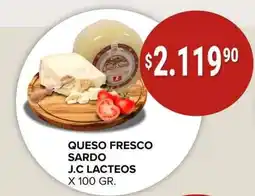 Supermercados Mayor J.C Lacteos queso fresco sardo oferta