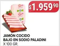 Supermercados Mayor Paladini jamón cocido bajo en sodio oferta