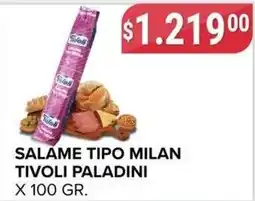 Supermercados Mayor Tivoli salame tipo milan oferta