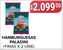 Supermercados Mayor Paladini hamburguesas +finas oferta