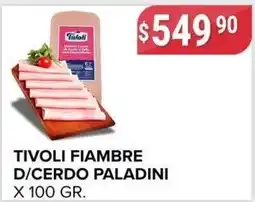 Supermercados Mayor Tivoli fiambre d/cerdo paladini oferta