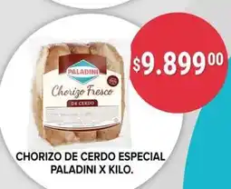 Supermercados Mayor Paladini chorizo fresco de cerdo oferta