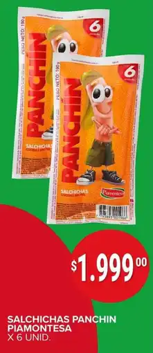 Supermercados Mayor Piamontesa salchichas panchin oferta