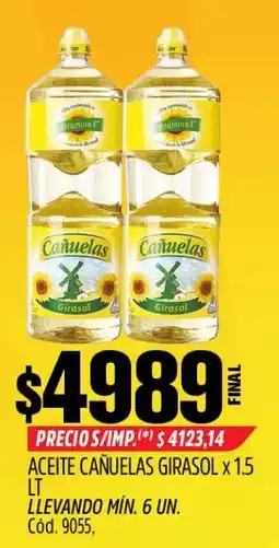 Supermercados Yaguar Cañuelas aceite girasol oferta