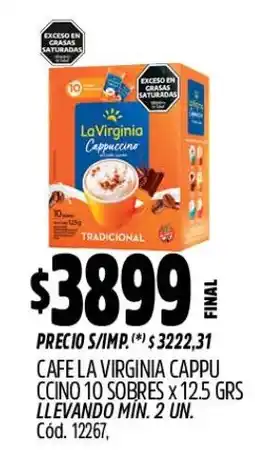 Supermercados Yaguar La virginia cappuccino oferta
