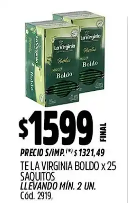 Supermercados Yaguar La virginia boldo oferta