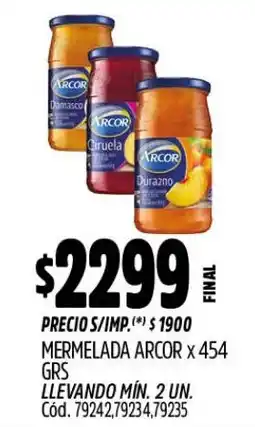 Supermercados Yaguar Arcor mermelada oferta