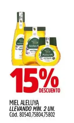 Supermercados Yaguar Miel aleluya oferta