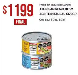 Supermercados Yaguar San remo atun desmenuzado oferta