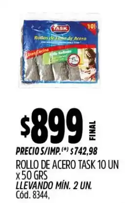 Supermercados Yaguar Task rollos de lana de acero oferta