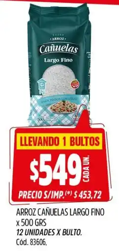 Supermercados Yaguar Arroz cañuelas largo fino oferta