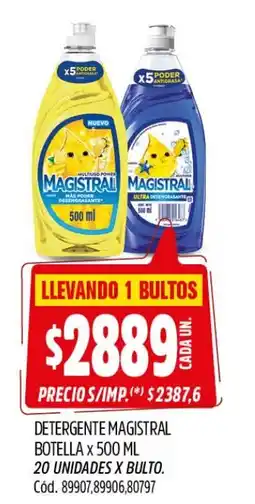 Supermercados Yaguar Magistral detergente oferta