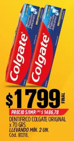 Supermercados Yaguar Colgate dentífrico original oferta