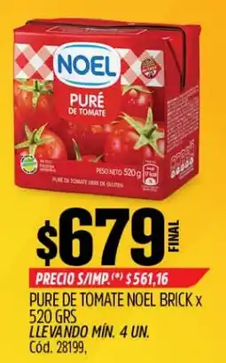 Supermercados Yaguar Noel pure de tomate oferta