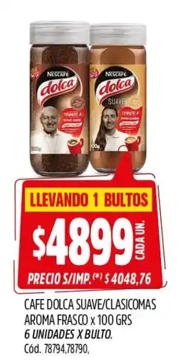 Supermercados Yaguar Cafe dolca suave/clasicomas oferta
