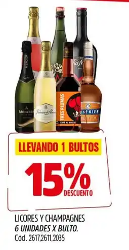Supermercados Yaguar Licores y champagnes oferta