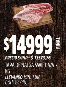 Supermercados Yaguar Tapa de nalga swift a/v oferta