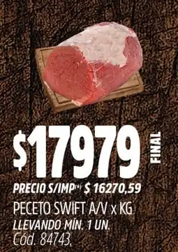Supermercados Yaguar Peceto swift a/v oferta