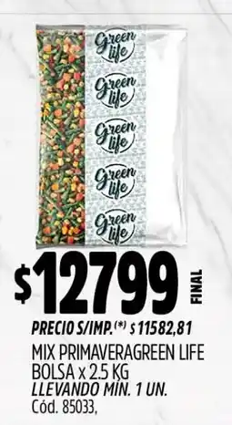 Supermercados Yaguar Green life mix primaveragreen life oferta