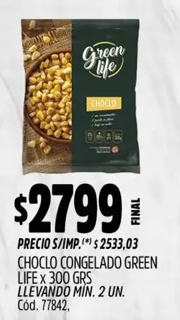 Supermercados Yaguar Green life choco congelado oferta