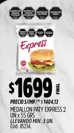 Supermercados Yaguar Express medallon paty oferta