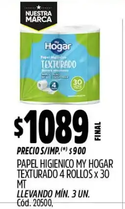 Supermercados Yaguar My hogar papel higienico texturado oferta