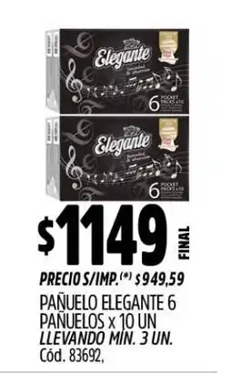 Supermercados Yaguar Elegante pañuelo oferta