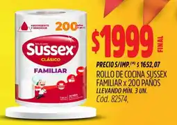 Supermercados Yaguar Sussex rollo de cocina familiar oferta