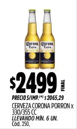 Supermercados Yaguar Corona Extra cerveza oferta