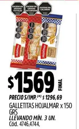 Supermercados Yaguar Hojalmar galletitas oferta