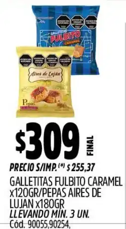 Supermercados Yaguar Fulbito galletitas caramel oferta