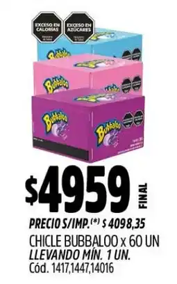 Supermercados Yaguar Bubbalo chicle oferta