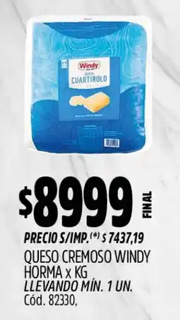 Supermercados Yaguar Windy queso cremoso oferta