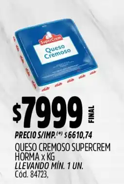 Supermercados Yaguar Supercrem queso cremoso oferta