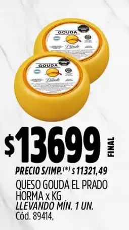 Supermercados Yaguar Gouda queso el prado oferta