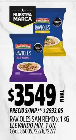 Supermercados Yaguar San remo ravioles oferta