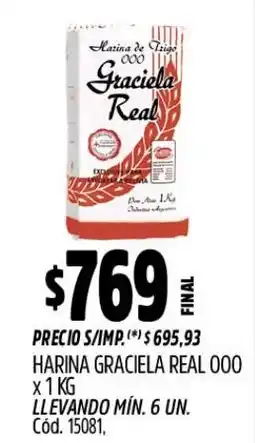 Supermercados Yaguar Graciela Real harina de trigo 000 oferta
