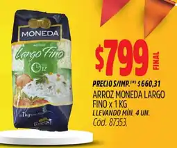 Supermercados Yaguar Moneda arroz largo fino oferta