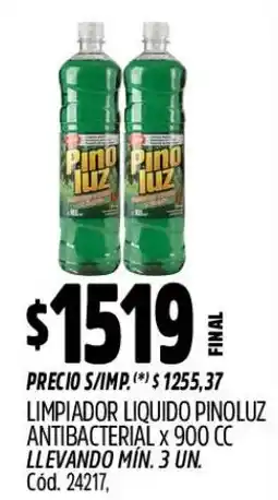 Supermercados Yaguar Pino luz limpiador liquido antibacterial oferta