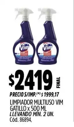 Supermercados Yaguar Vim limpiador multiuso oferta