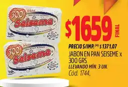 Supermercados Yaguar Seiseme jabon en pan oferta