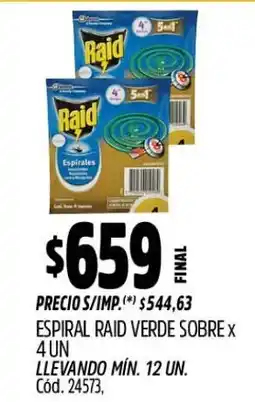 Supermercados Yaguar Raid espirales oferta